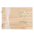 thumbnail image 3 of Guest Innovative Wooden Wedding Guest Book Album Craft for Wedding Engagement Decoration, 3 of 7