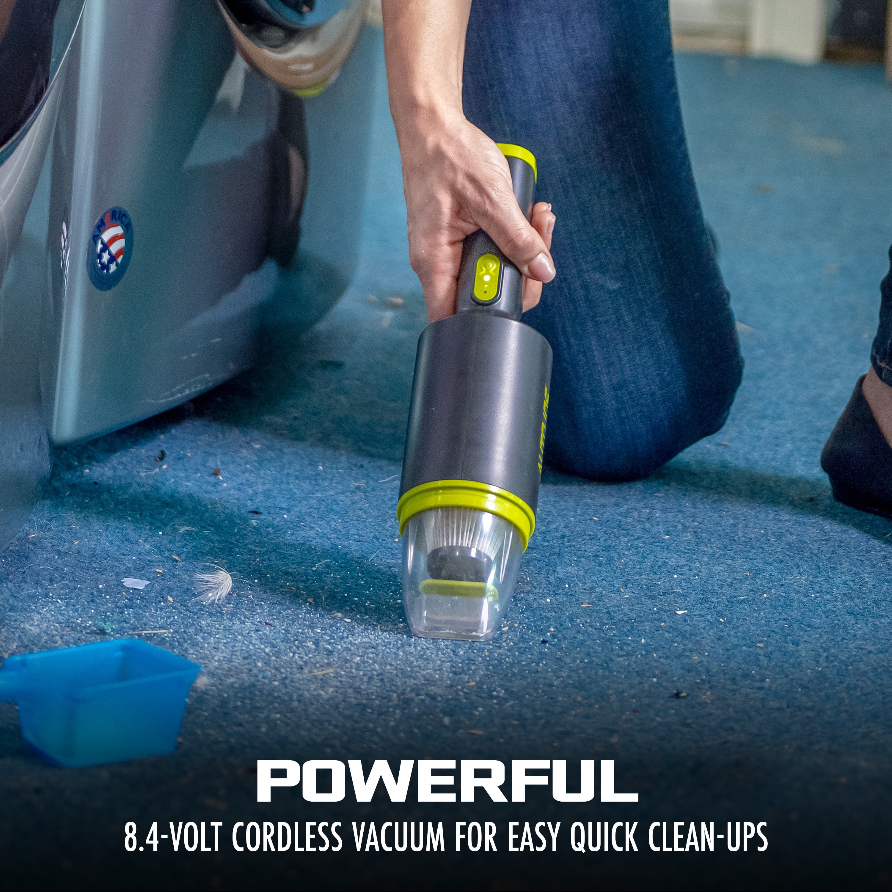 Auto Joe 8.4-Volt Cordless Handheld Vacuum Cleaner, HEPA Filter, for Home, Auto & RVs