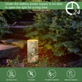 thumbnail image 4 of COEQINE Vintage Hummingbird Floral Flameless Candle Electric LED Lights with Timer Remote Color Lights, 3 AAA Batteries Operated (Not Include) Tealight for Bedroom Tabletop Decor, 4 of 7
