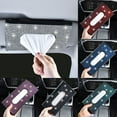 Car sun visor tissue box leather seat back tissue holder creative