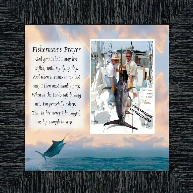 Deep Sea Fisherman's Prayer, Personalized Fishermen Gifts for The One
