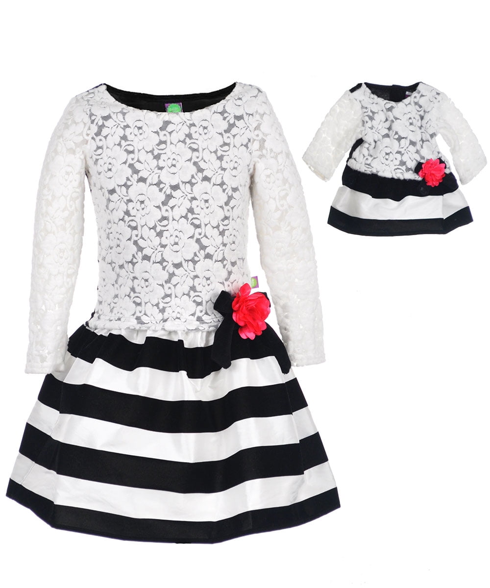 Dollie & Me Dollie & Me Little Girls' "Mixed Up" Dress with Doll