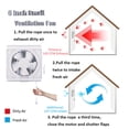 thumbnail image 2 of Sailflo Extractor De Aire Para Ventana De 6 Pulgadas, Ventilador De Escape Para Baño, Montado En La Pared, 176 Cfm, Aspas De Flujo De Aire Reversibles, Hélice De 6 Pulgadas De Diámetro, Panel De 10 "1, 2 of 5