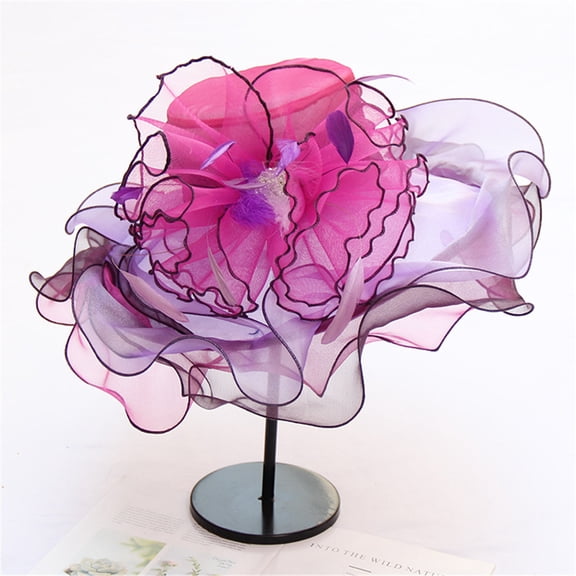 Summer Hats for Women, Pink Women's Church Fascinator Cap Tea Wedding Hat, Women's Hats, One Size, Womens Sun Hats, Running Hats for Women