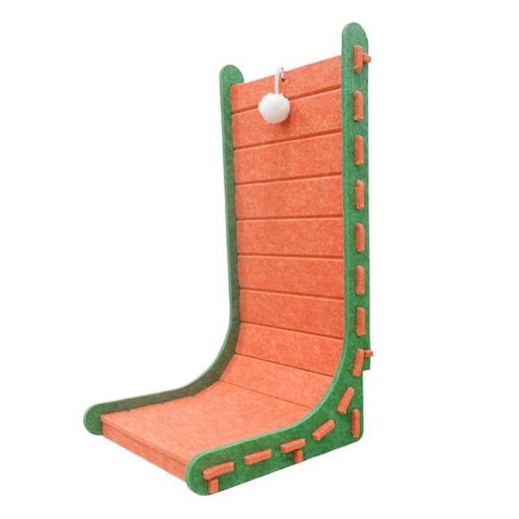 Grattoir pour Chat, Tapis en Feutre en Forme de L avec Jouet Balle Interactif