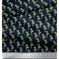 thumbnail image 2 of Soimoi Blue Rayon Fabric Palm Tree Print Sewing Fabric Yard 58 Inch Wide, 2 of 5