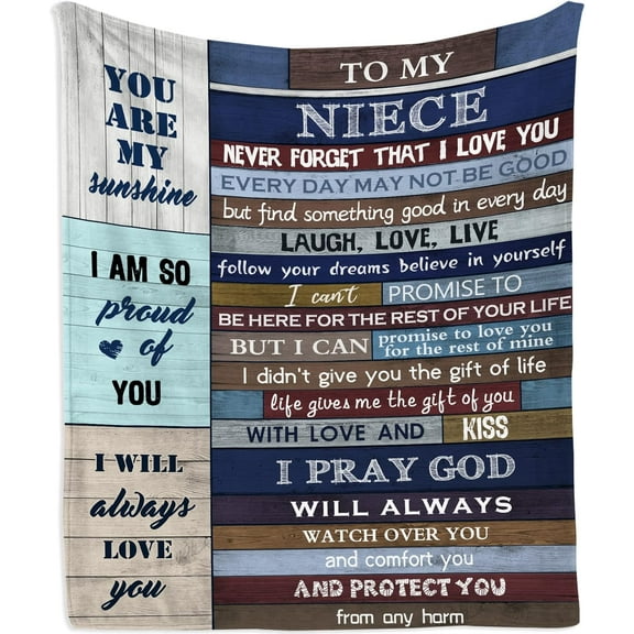 LHSHID Niece Gifts from AuntieNiece Gifts BlanketNiece Gifts from Aunt/Uncle Gifts for NieceNiece Birthday GiftsBest Graduation Gifts for Niece Throw Blanket 30"x40"