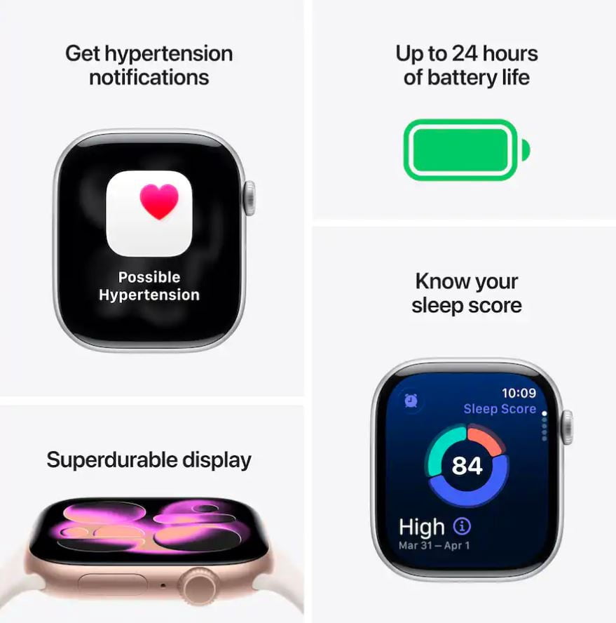 Apple Watch Series 11 - GPS + Cellular - 46MM Space Gray Aluminum Case with Black Sport Band - M/L