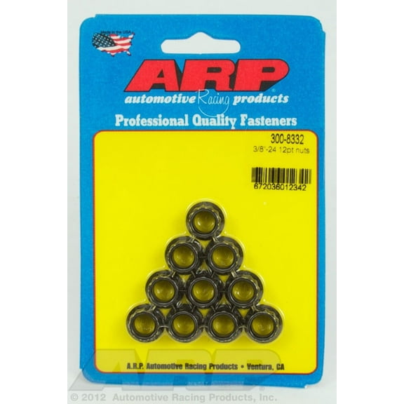 ARP INC. 300-8332 3/8-24 12PT NUT KIT