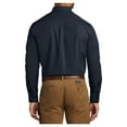 thumbnail image 2 of Mens Long Sleeve Professional Uniform Carefree Cotton/Polyester Poplin Shirt River Blue Navy Medium, 2 of 6