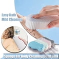 thumbnail image 2 of Soft Exfoilating Sponge for Body Cleaning Dead Skin Remover Massager Cleaning Shower Brush Body Skin Remover Bath Sponge (White), 2 of 7