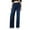 BU2, variant on MIXUE Jeans For Women Solid Color Pull On Wide Leg High Waisted Stretchy Baggy Trendy Straight Leg Denim Pants Trousers Holiday Wear,Blue,M