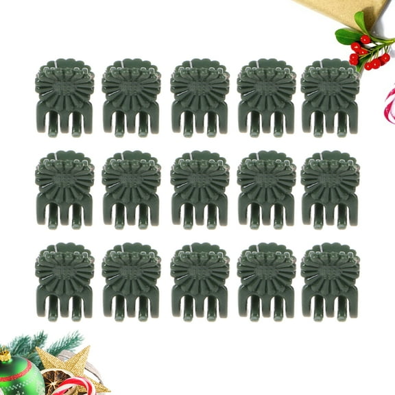 NICEXMAS 100PCS Plastic Orchid Claw Clip Green Plants Clip for Gardening