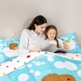 thumbnail image 4 of Erosebridal Cartoon Capybaras 7 Pieces Bedding Comforter Set For Capybara Lovers,Funny Mouse Rodent Kawaii Yellow Duck Full Bedding Set For Kids Reversible, 4 of 7