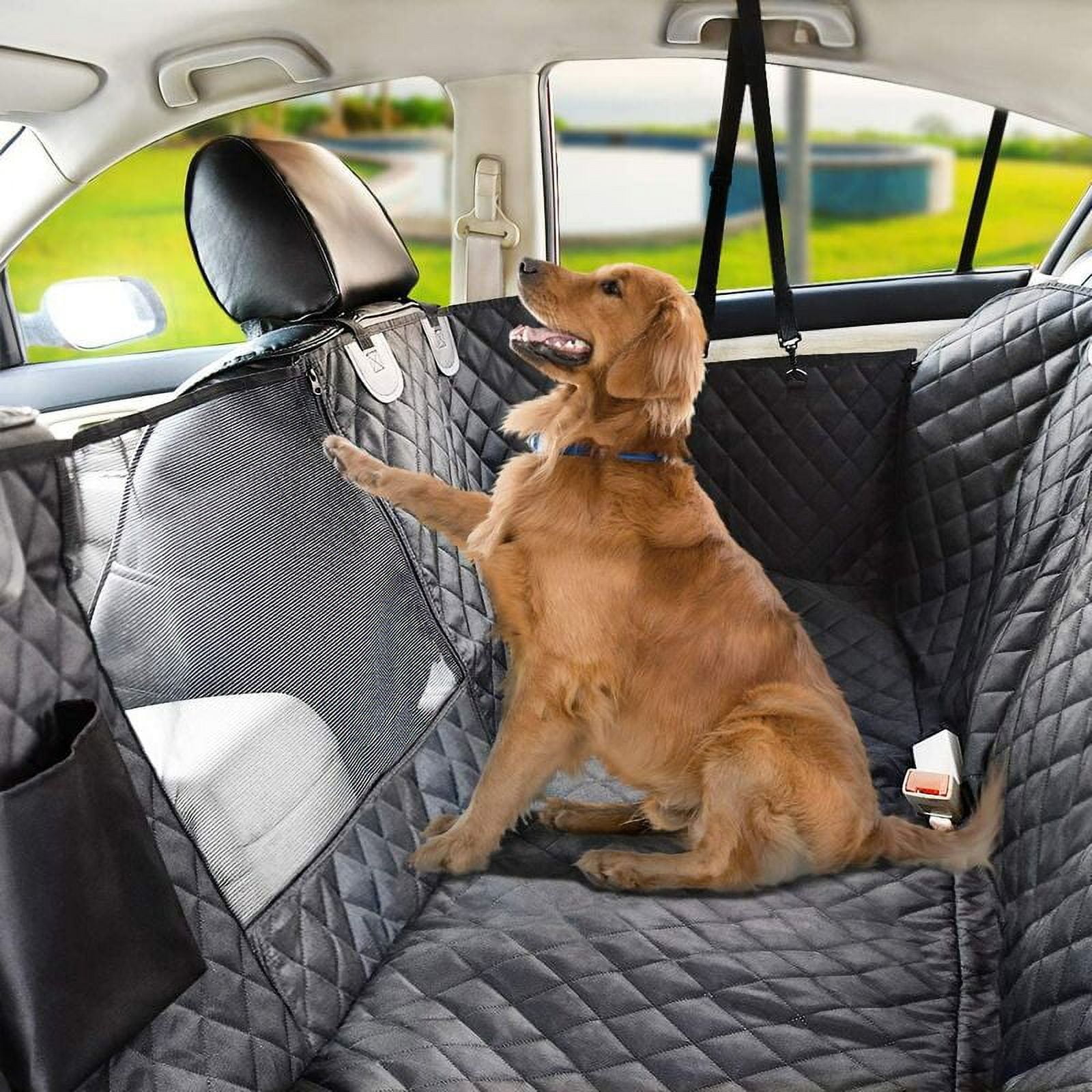 Heyrekt Waterproof Dog Car Cover Dog Car Seat Covers Dog Car Cover Anti Slip Scratch Resistant With View Window For Cars Suvs