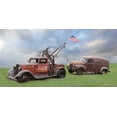 thumbnail image 2 of Deiter, Lori 32x18 Black Ornate Wood Framed with Double Matting Museum Art Print Titled - Two Truck Rescue, 2 of 4