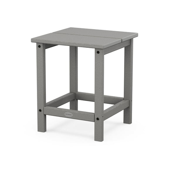 POLYWOOD Studio Square Side Table in Slate Grey