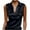 Black, variant on Women's Sleeveless Silk Satin Blouse, Casual V Neck Tank Top for Business, Office, and Dressy Summer Wear,Champagne,S