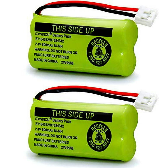 OXWINOU BT184342 BT-184342 BT284342 BT18433 BT-18433 BT28433 BT1011 BT-1011 Replacement Battery for AT&T and Vtech BT-8300 BATT-6010 89-1326-00-00 89-1330-01-00 CPH-515D Cordless Phone(Pack
