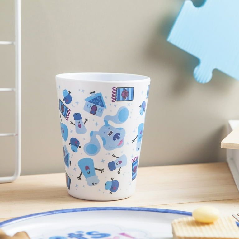 Zak Designs 5 Pcs Kids Dinnerware Set Melamine Plate Bowl Tumbler Flatware Bluey Perfect for Kids, Size: 5 Piece Set