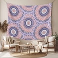 thumbnail image 2 of Pink Purple Geometric Large Tapestry for Bedroom Wall Hanging Tapestry,Ethnic Indian Modern Abstract Art Ceiling Backdrop Tapestries Poster Blanket Wall Decor for Teens Room Living Room 86" x 104", 2 of 8