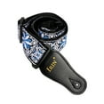 thumbnail image 2 of IRIN Blue Adjustable Embroidery Guitar Straps GS-02 for Acoustic Electric Bass Guitars Accessories, 2 of 6