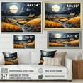 thumbnail image 4 of Designart "Countryside Moody Skies Collage I" Landscapes Floater Framed Wall Decor, 4 of 7