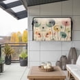 thumbnail image 2 of Outdoor TV Cover 40x25x4.5in, Spring Floral Watercolor Dandelion Weatherproof TV Screen Protector with Zipper, Vintage Linen Texture Outside Television Cover Fits Up to 40-43", 2 of 9