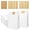 White, variant on Armscye 100 Pack White Kraft Paper Lunch Bags, 9.45×5.12×3.15 Inches Disposable Paper Bags with 102 Sealing Stickers, Food Safe White Paper Bags for Sandwich, Snack, Food and Gift Packaging