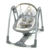 Ingenuity Boutique Collection Swing 'n Go Portable Swing with Premium Plush Fabrics - Bella Teddy
