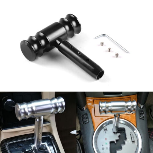 Racing Shift Knob Aircraft Joystick T-Handle Hammer Style Gear Stick Knob Black