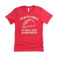 thumbnail image 2 of I'm In To Fitness T-Shirt for Men Funny Fit'Ness Taco In Mah Mouth Graphic Tee Vintage Red Shirt Adult Large, 2 of 5