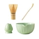 thumbnail image 3 of Juego de 4 batidores de matcha de bambú y soporte para del té, juego de herramientas para preparar té chino, cuenco para matcha con , Verde brillante, 3 of 7