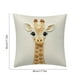 thumbnail image 3 of Funda de almohada con bordado de ciervo, bonita funda de almohada decorativa navideña, diseño de jirafa, funda de cojín retro para sofá, cojines decorativos con animales de pueblo, fundas de almohada, 3 of 6