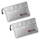 thumbnail image 1 of 2X Bolsa de Documentos Una Prueba de Fuego, Bolsa de Dinero Impermeable E IgníFuga con Cremallera, Bolsa de Almacenamiento Segura Una Prueba de Fuego para Pasaporte, Etc., 1 of 5