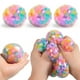 thumbnail image 1 of Pelota antiestrés de goma suave con cuentas de colores en el interior | Juguete para apretar, aliviar la ansiedad y ejercitar los dedos | Juguete antiestrés portátil y duradero para niños y adultos, 1 of 5