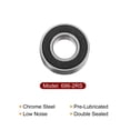 thumbnail image 4 of Uxcell 686-2RS Ball Bearings 6mmx13mmx5mm Chrome Steel ABEC3 Double Sealed 4 Pack, 4 of 6