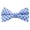 Light Blue, variant on Men's Gingham Checkered Pattern Pre-Tied Clip-On Bow Tie - Light Blue