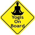 thumbnail image 4 of 5in x 5in Yogis On Board Sticker, 4 of 4