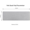 thumbnail image 4 of DawnTrees Felt Desk Pad,Keyboard Mat (35.8x11.8Inches),Large Felt Mouse Pad,Computer Desk Mat XL,Desk Protector for Office (Light Gray), 4 of 18