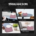 thumbnail image 7 of Lsque heart with cow Printed Long Tissue Box Cover Holder, Facial Paper Organizer Dispenser,Triangle with Bottom Belt, PVC Leather Decorative Organizer, 7 of 7