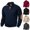 1 Navy, variant on Bazeneo Golf Jumpers for Men Chino Collared Neck Sweatshirts Solid Color Long Sleeve Sweater Baggy Elbow Patch Workwear Vintage Button Up Casual Pullover Fall Mens Gym Shirts