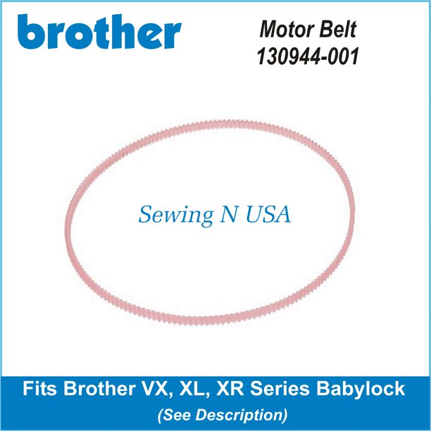 Brother Motor Belt 130944001 Fits Brother, Singer, Babylock & More See