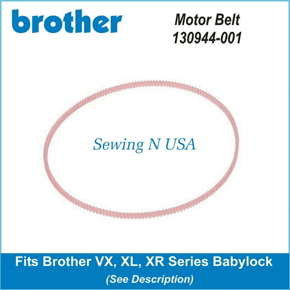 Brother Motor Belt 130944-001 Fits Brother, Singer, Babylock & More See Description