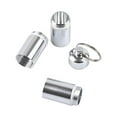 1PCS Mini Bottle Keychain Aluminum Container Travel Medicine Holder