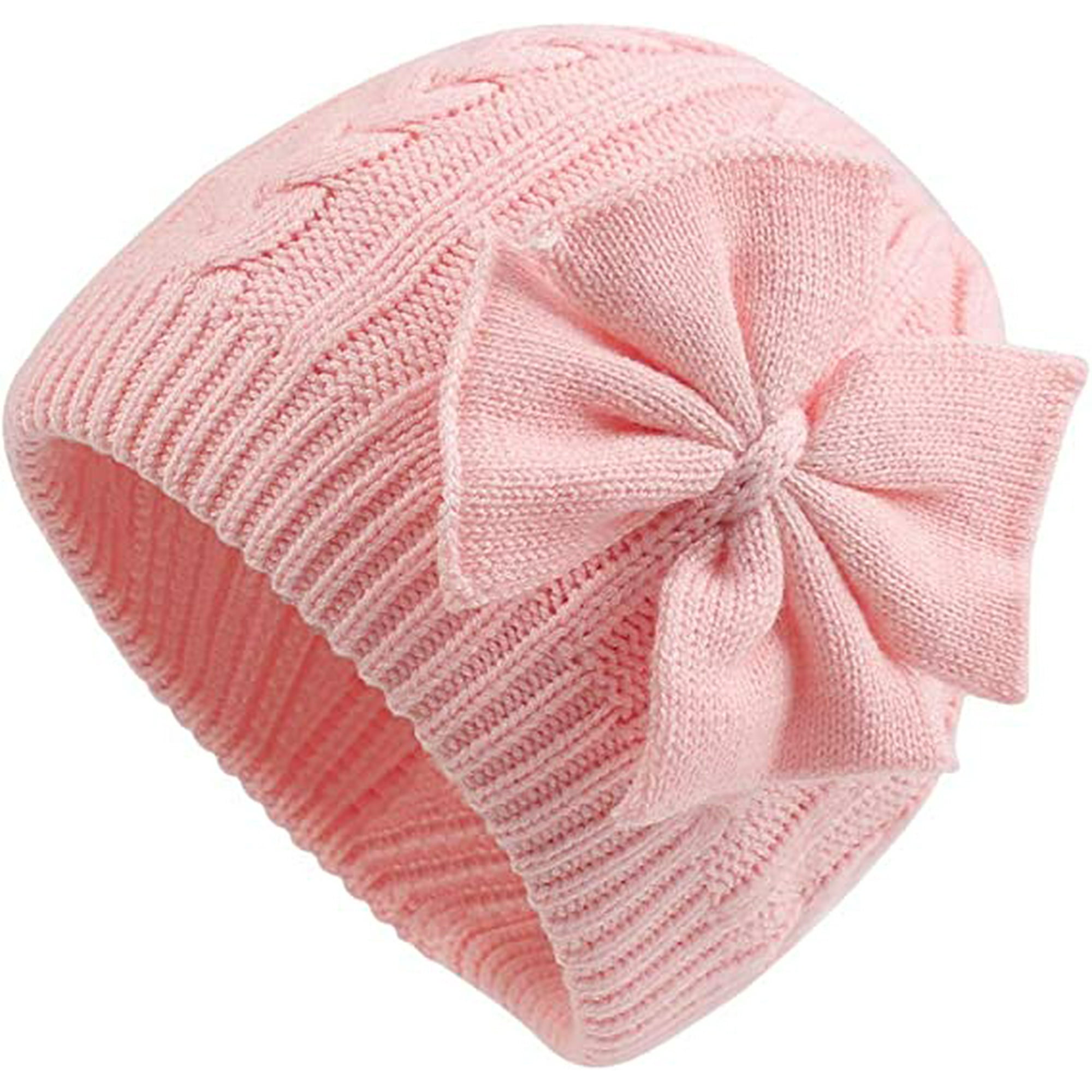 Pink winter cap in polyester, baby Pink winter cap in polyester, baby