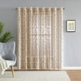 thumbnail image 2 of Warm Home Designs Extra Large 102" W x 84" L Linen Gold Lace Patio Door Curtains.  FI Linen Patio 84, 2 of 4