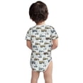 thumbnail image 5 of Daiia Tractor and Dumper Printed Unisex-Baby Short Sleeve Onesies Bodysuits Baby Climbing Clothes Soft and Comfortable Romper with Expandable Shoulder Design-6 Months, 5 of 8
