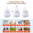 thumbnail image 6 of MADIKA 3 Pack Mesh Laundry Bags with Adjustable Single Shoulder Straps 28" x 26" Sturdy Nylon Material Laundry Liners with Drawstring Closure White, 6 of 7
