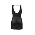 thumbnail image 3 of Ropa Playa Ocean Pacific para Mujer Vestido Corto Tejido Cuello Redondo Sin Mangas Negro Talla G, 3 of 4